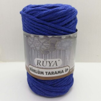 Büklüm Makrome Tarama İpi Saks Mavisi ( 250 Gr ) - Rüya