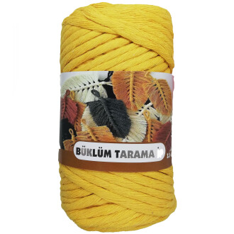 Büklüm Makrome Tarama İpi Sarı ( 250 Gr ) - Rüya