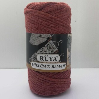 Büklüm Makrome Tarama İpi Tarçın ( 250 Gr ) - Rüya