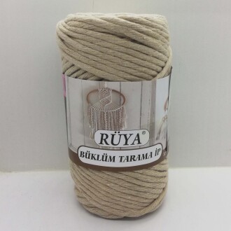 Büklüm Makrome Tarama İpi Taş Rengi ( 250 Gr ) - Rüya