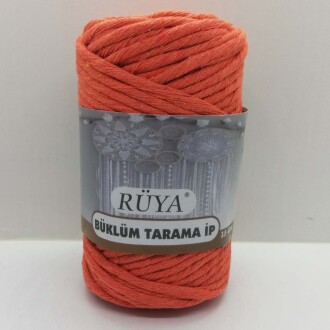 Büklüm Makrome Tarama İpi Turuncu ( 250 Gr ) - Rüya