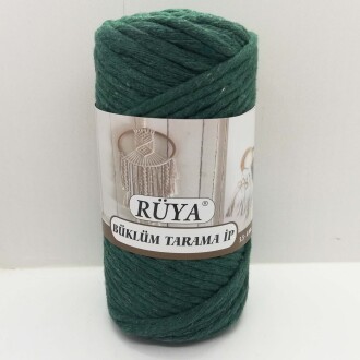 Büklüm Makrome Tarama İpi Zümrüt Yeşili ( 250 Gr ) - Rüya