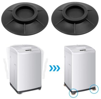 Çamaşır Makinesi Titreşim Engelleyici Stoper SİYAH 4lü Set - 2