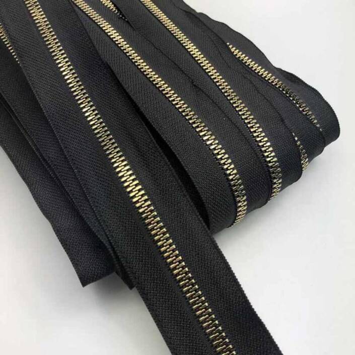 Çanta Fermuarı Altın Dişli ( 1 Metre ) 2 Başlık Hediyeli - 4