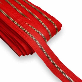 Çanta Fermuarı Altın Dişli ( 1 Metre ) 2 Başlık Hediyeli - 3