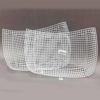 Çanta Kanvası 3D Beyaz ( 30x25 Cm ) - 3