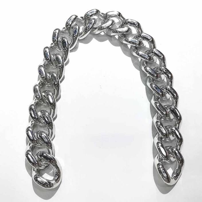 Çanta Sapı Akrilik Gümüş KOD:1 ( 35 Cm ) - 1