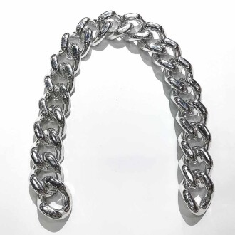 Çanta Sapı Akrilik Gümüş KOD:1 ( 35 Cm ) - Orivyum