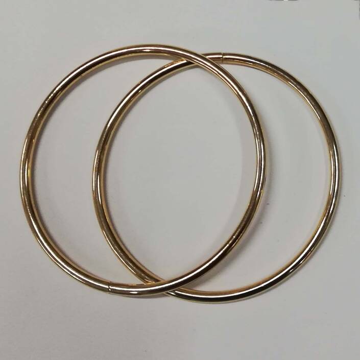 Çanta Sapı Metal Yuvarlak Gold ( 14 Cm ) - 1