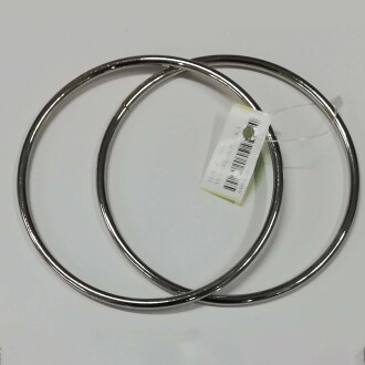 Çanta Sapı Metal Yuvarlak Gümüş ( 10 Cm ) - Orivyum