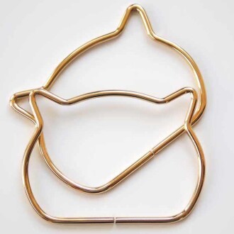 Çanta Sapı Metal Kedi Gold - Orivyum