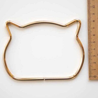 Çanta Sapı Metal Kedi Gold - 3