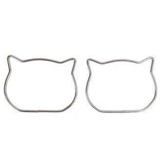 Çanta Sapı Metal Kedi Gümüş - 5