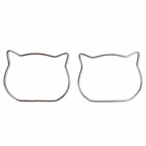 Çanta Sapı Metal Kedi Gümüş - 5