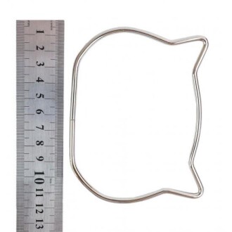 Çanta Sapı Metal Kedi Gümüş - 4