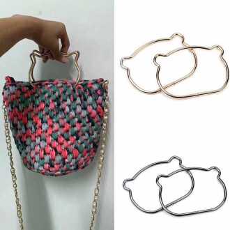 Çanta Sapı Metal Kedi Siyah - 3