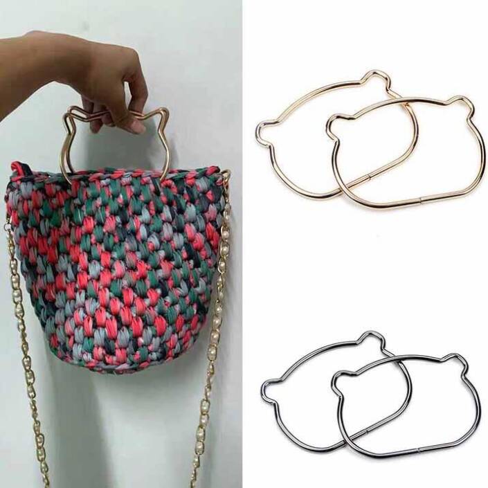 Çanta Sapı Metal Kedi Siyah - 3