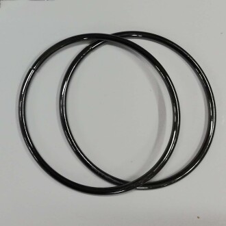 Çanta Sapı Metal Yuvarlak Siyah ( 14 Cm ) - Orivyum