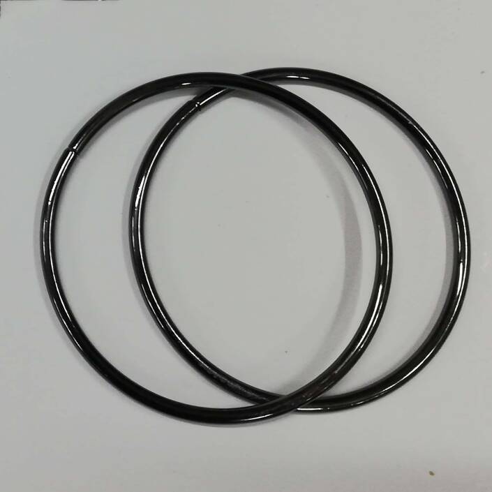 Çanta Sapı Metal Yuvarlak Siyah ( 14 Cm ) - 1