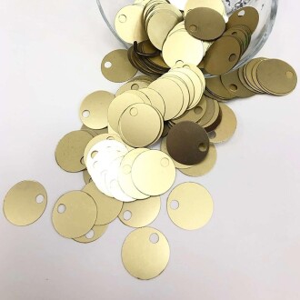 Çanta Ve Supla Pulu 20 Mm ( 25 Gram ) Mat Altın - Orivyum