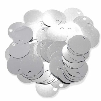 Çanta Ve Supla Pulu 20 Mm ( 25 Gram ) Parlak Gri - Orivyum