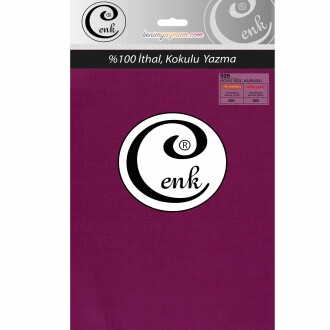 Cenk Poşetli Yazma 100 Cm 025 Koyu Gül Kurusu - Cenk