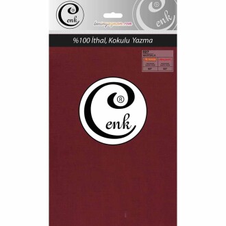 Cenk Poşetli Yazma 100 Cm 027 Marsala - Cenk