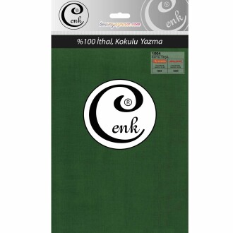 Cenk Poşetli Yazma 100 Cm 1004 Koyu Yeşil - Cenk