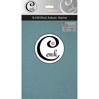 Cenk Poşetli Yazma 100 Cm 357 Koyu Nil - Cenk