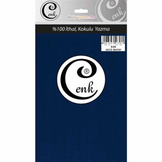 Cenk Poşetli Yazma 100 Cm 530 Gece Mavisi - Cenk
