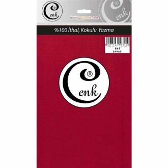Cenk Poşetli Yazma 100 Cm 646 Şarabi - Cenk