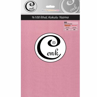 Cenk Poşetli Yazma 100 Cm 693 Koyu Pudra - Cenk