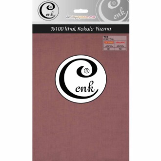 Cenk Poşetli Yazma 100 Cm 701 Kuru Gül - Cenk