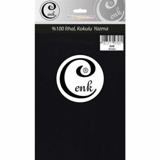 Cenk Poşetli Yazma 100 Cm Siyah - Cenk
