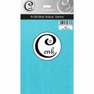 Cenk Poşetli Yazma 90 Cm 363 Buz Mavisi - Cenk