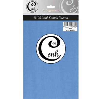 Cenk Poşetli Yazma 90 Cm 387 Bebe Mavisi - Cenk