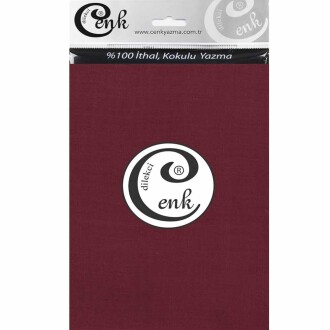 Cenk Poşetli Yazma 90 Cm 520 Bordo - Cenk