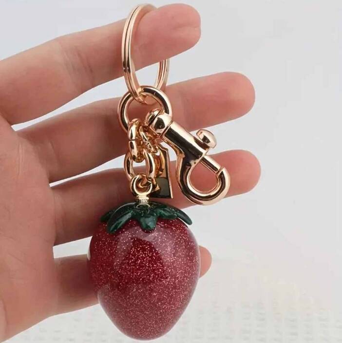 Çilek Çanta Charm Anahtarlık Aksesuar - 2