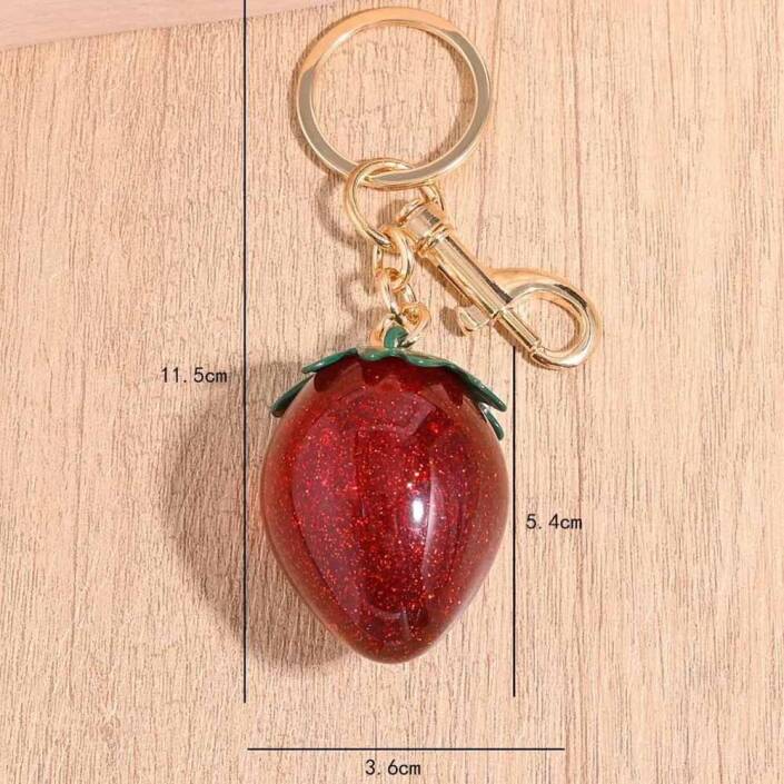 Çilek Çanta Charm Anahtarlık Aksesuar - 3