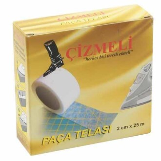 Çizmeli Çift Taraflı Ütüyle Yapışan Tela (2 Cm) 25 Metre - Çizmeli