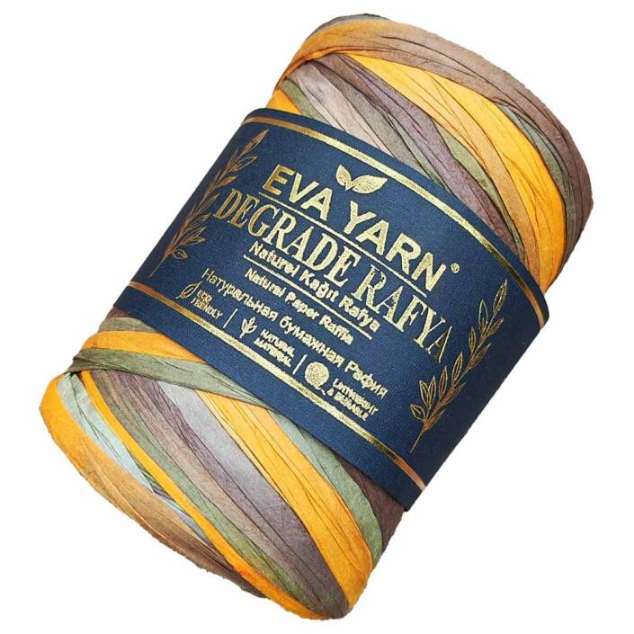 Degrade EvaYarn Yerli Rafya İpi ( 100 Gram ) 05 - 1