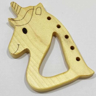 Delikli Figürlü Diş Kaşıyıcı Unicorn - Orivyum