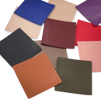 Kare Delikli Deri Çanta Parçası ( 6 Adet ) - Orivyum