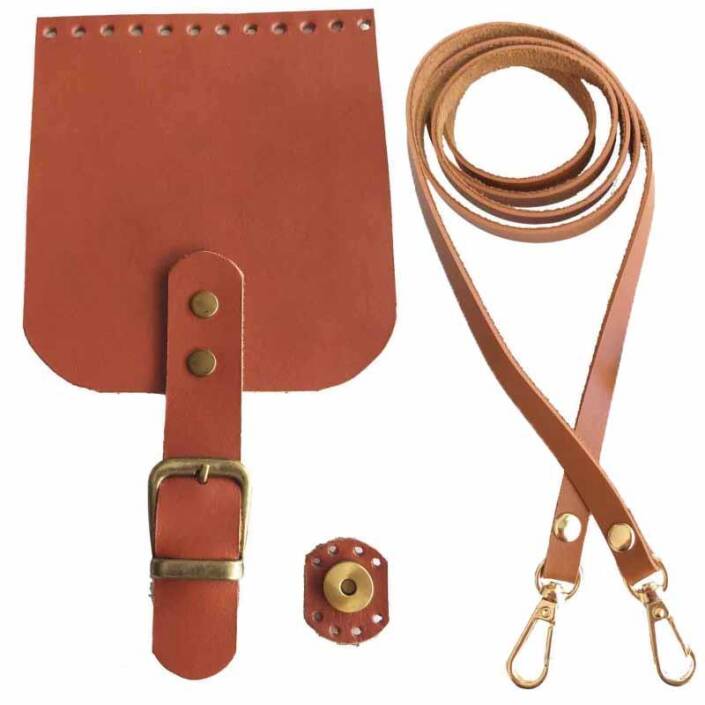 Deri Cep Telefonu Çanta Kapağı Seti Klasik - 1