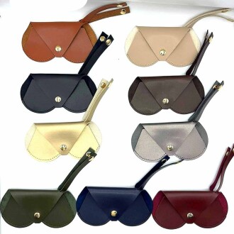 Deri Gözlük Kılıfı Çıtlı Tutmalı - 2