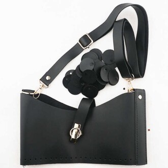 Deri Pullu Deri Çanta Seti - 4