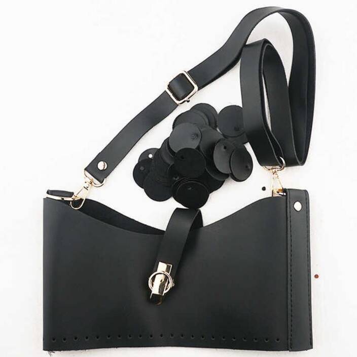 Deri Pullu Deri Çanta Seti - 4