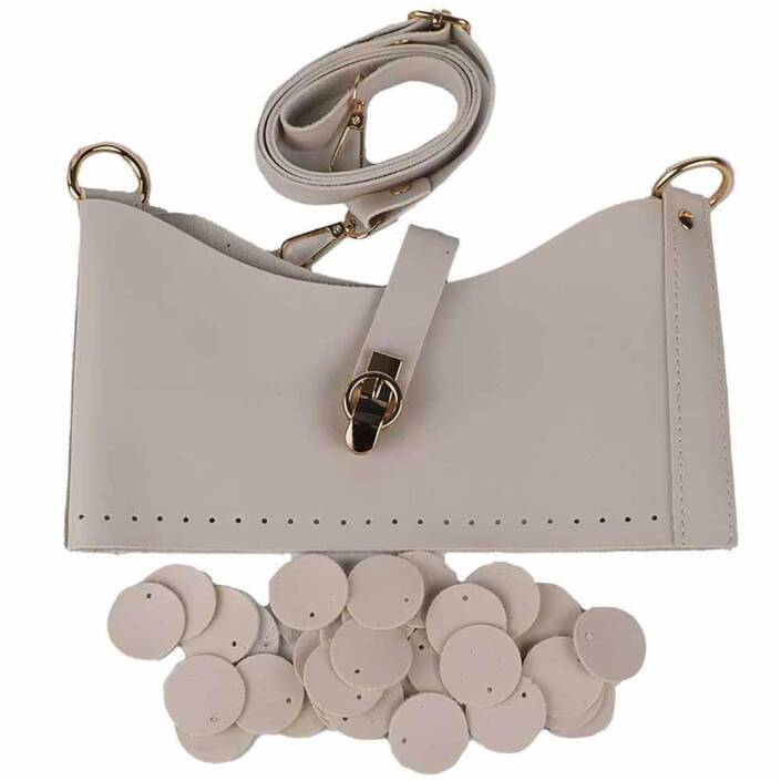 Deri Pullu Deri Çanta Seti - 9