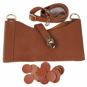 Deri Pullu Deri Çanta Seti - 11