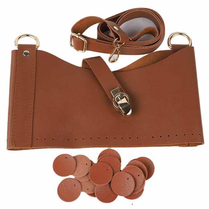 Deri Pullu Deri Çanta Seti - 11